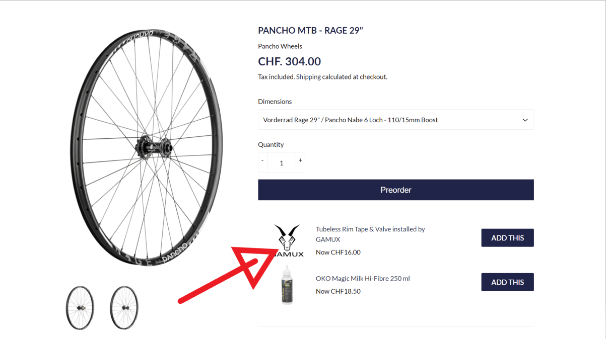 Pancho & Tubeless-Tape - GAMUX