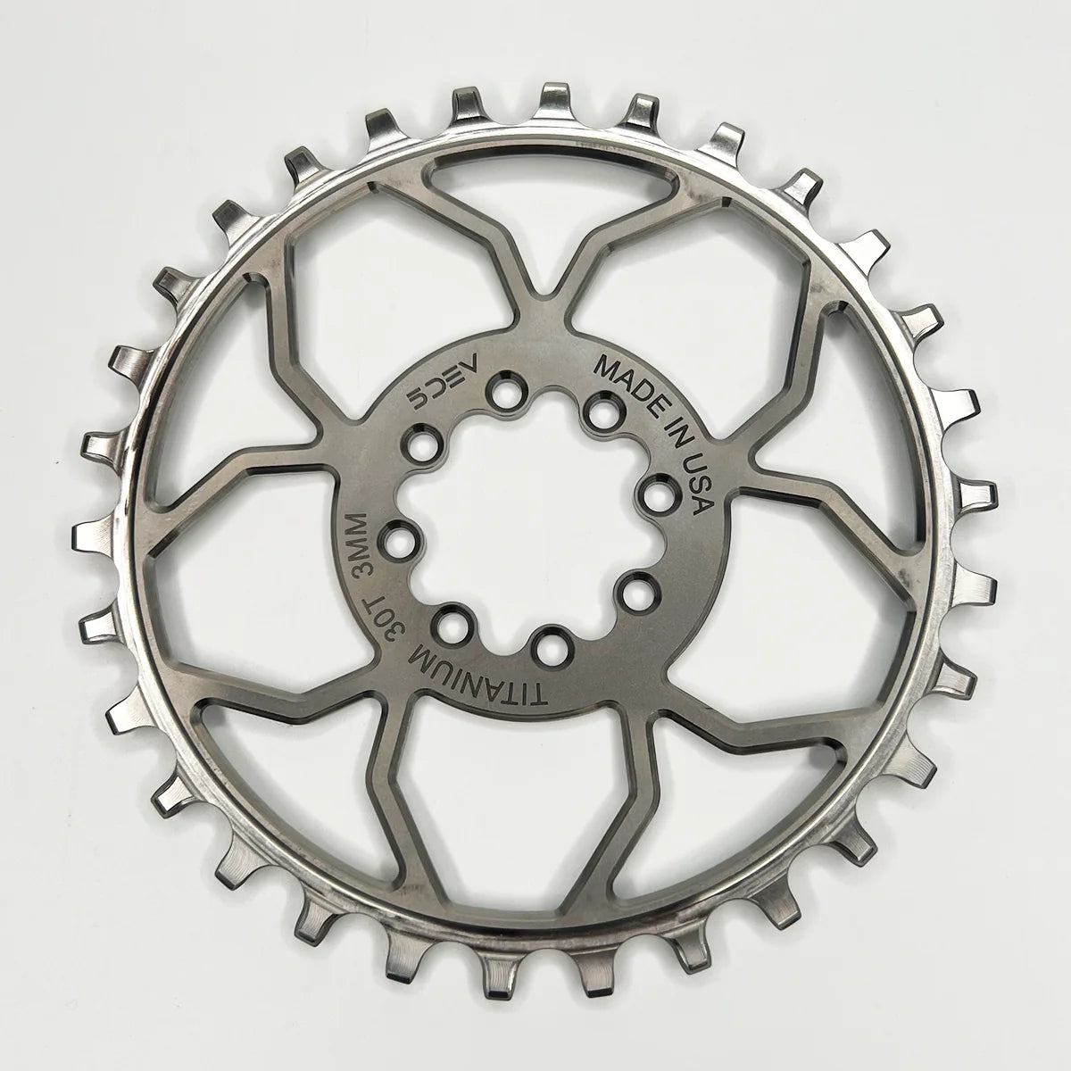 T-Type 8 Bolt Titanium Chainring