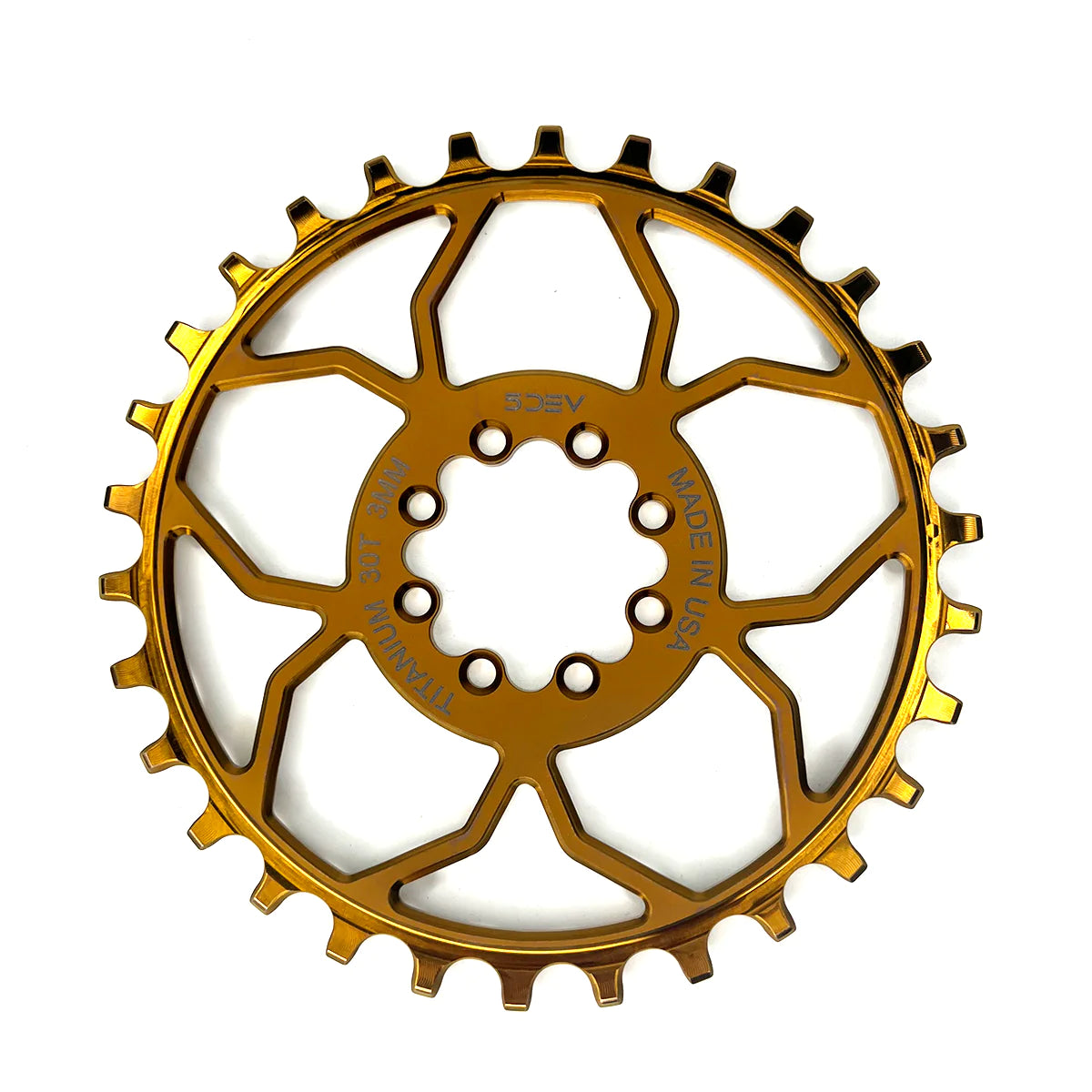 T-Type 8 Bolt Titanium Chainring