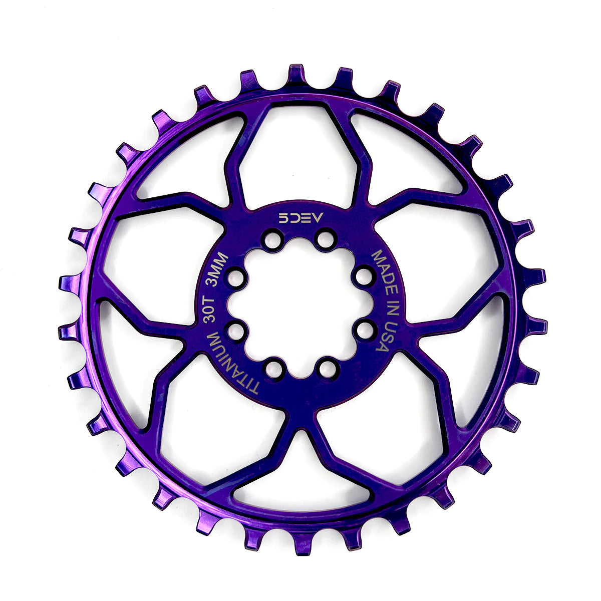 T-Type 8 Bolt Titanium Chainring