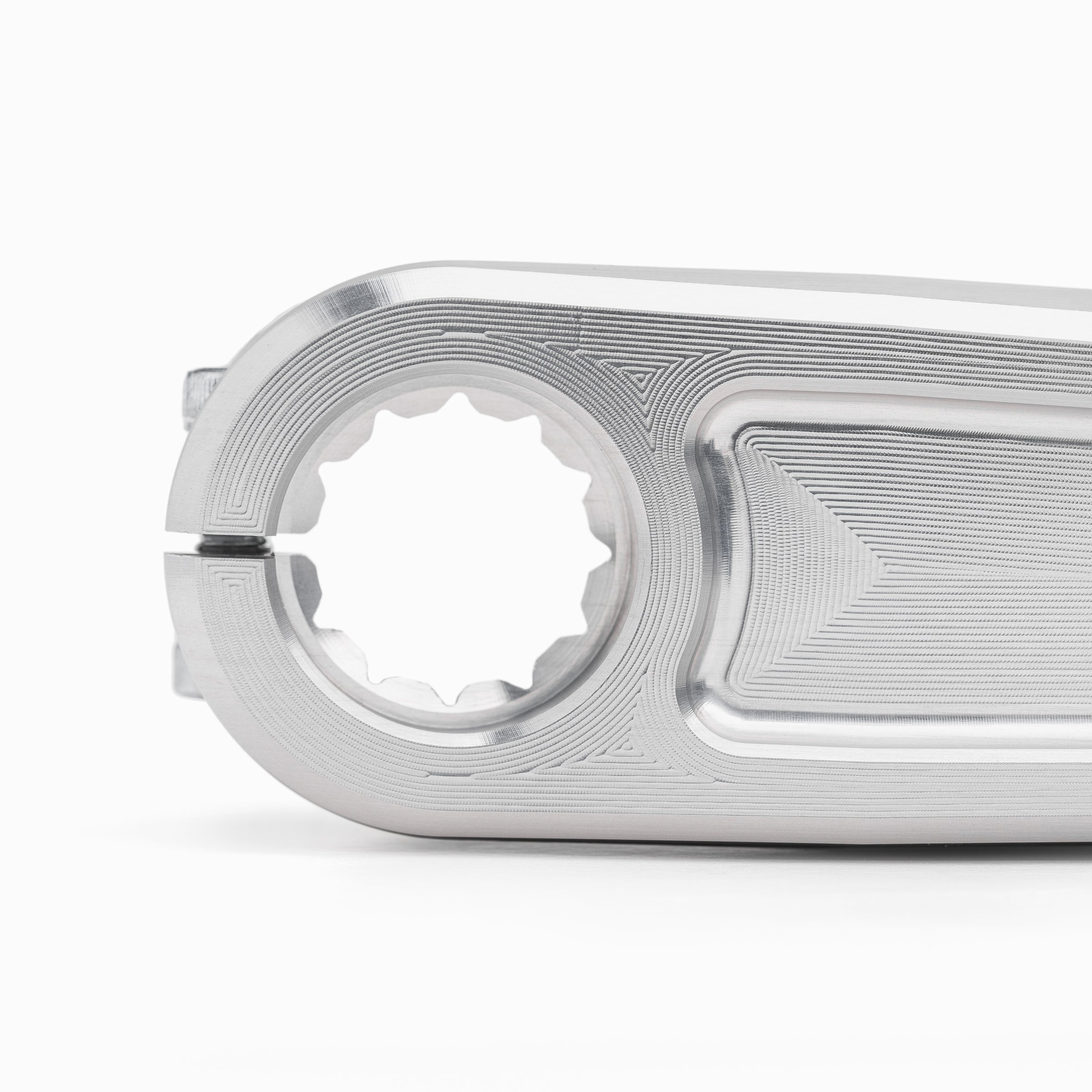 North Shore Billet Talon Pinion Cranks mount and machining detail