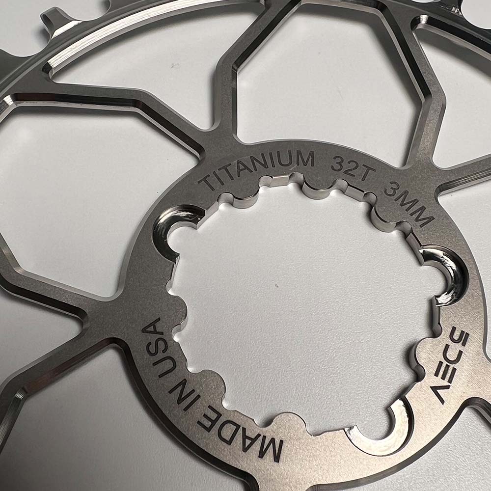 T-Type 3 Bolt Titanium Chainring