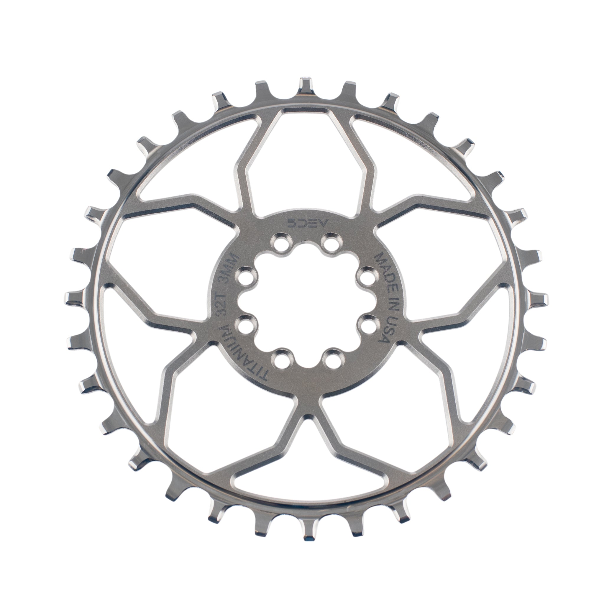 8 Bolt Titanium Chainring - T-Type