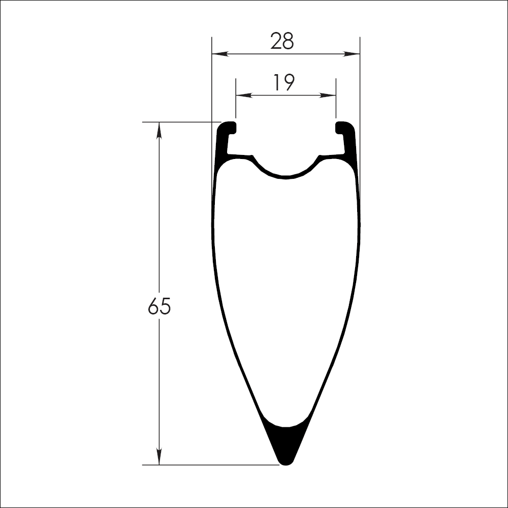 Reynolds Aero 65 DB Rim Dimensions