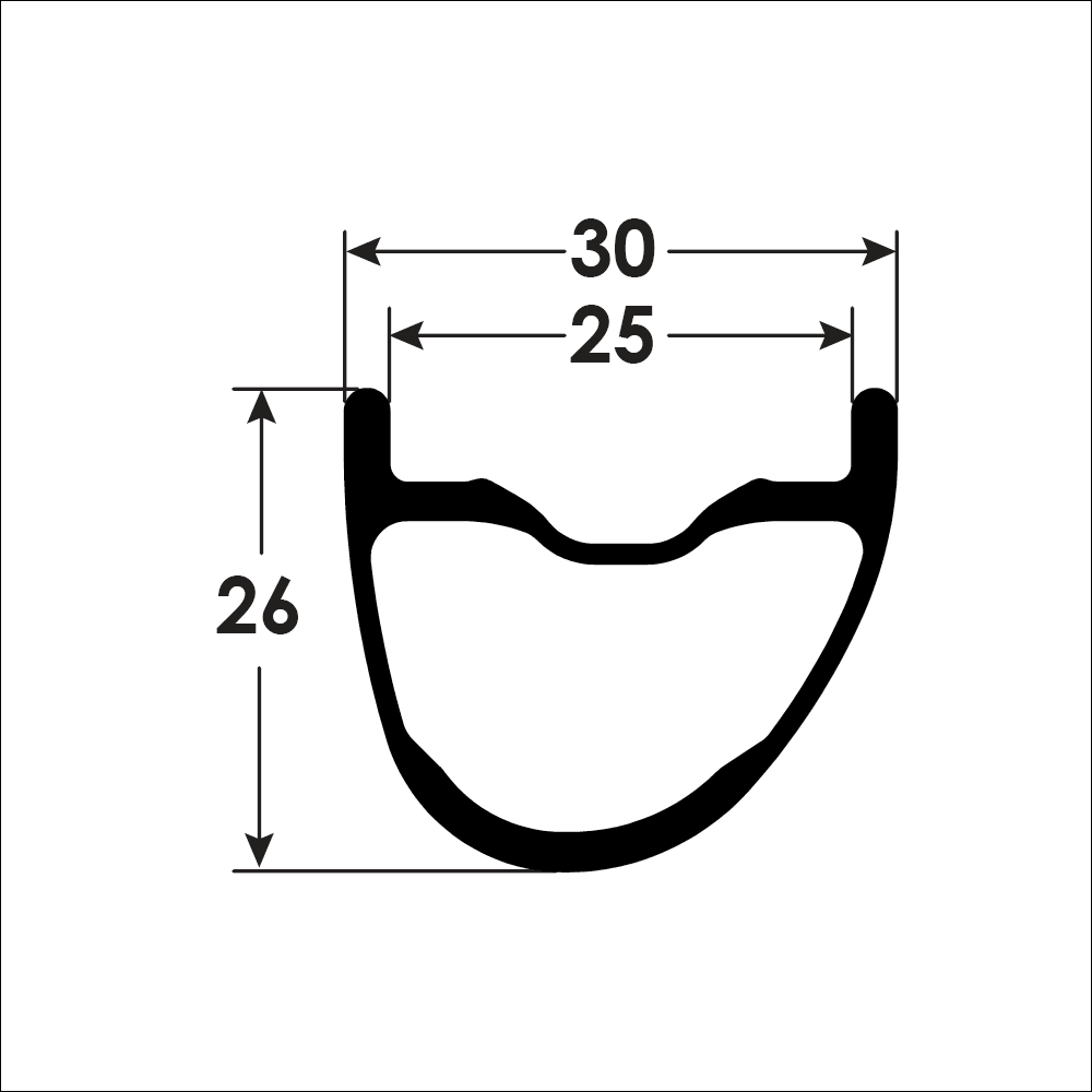 Reynolds Blacklabel XC 259 rim Dimensions