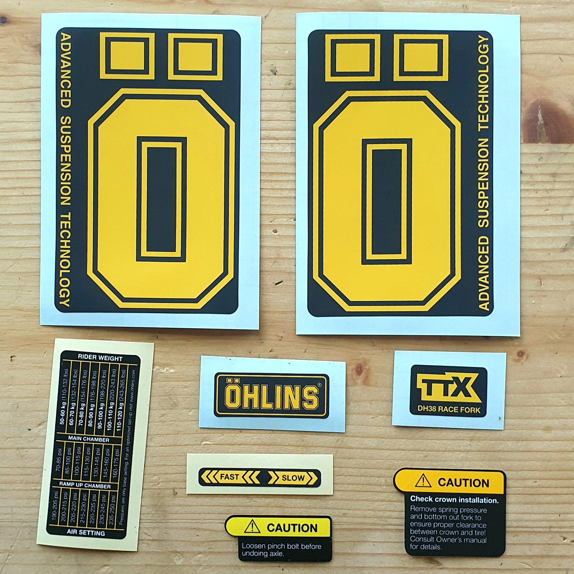 Öhlins Sticker Kits - GAMUX